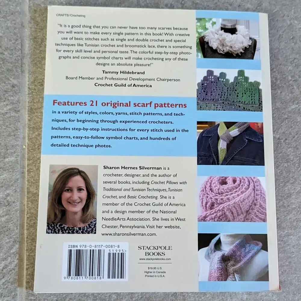 Crochet Scarves Pattern Book Various Techniques